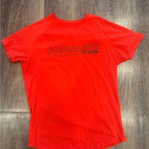 Alphalete Performance Fit Red T-Shirt (Men’s Medium)